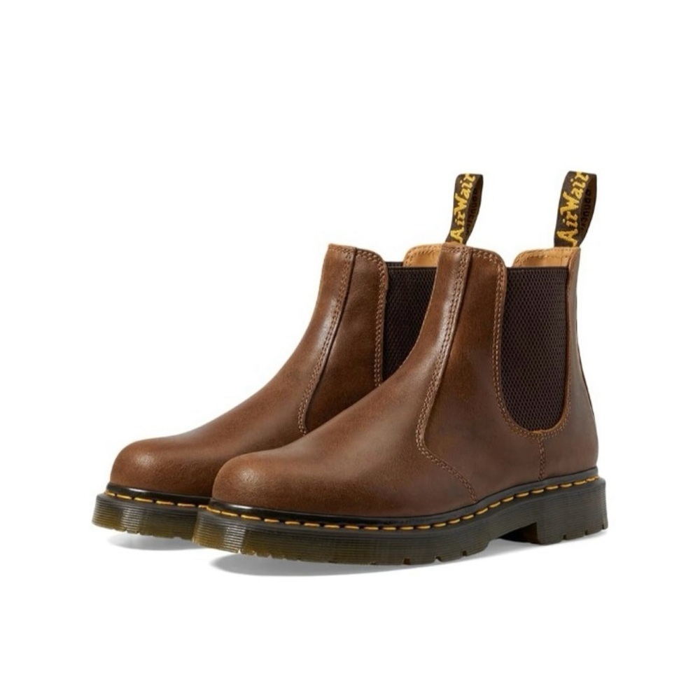 Dr. Martens 2976 Slip Resistant Parker Life Shield Chelsea Boots Unisex Dart Tan
